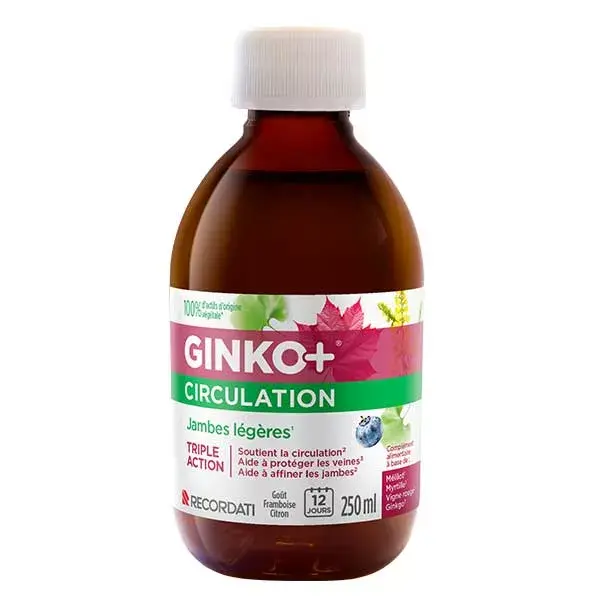 Recordati Ginko + Circulação Leve para as Pernas 250ml
