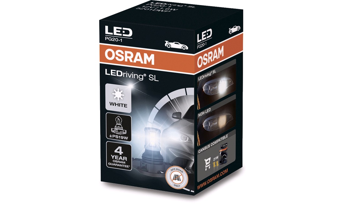 Pære LEDriving SL PS19W Hvid 6000K Osram