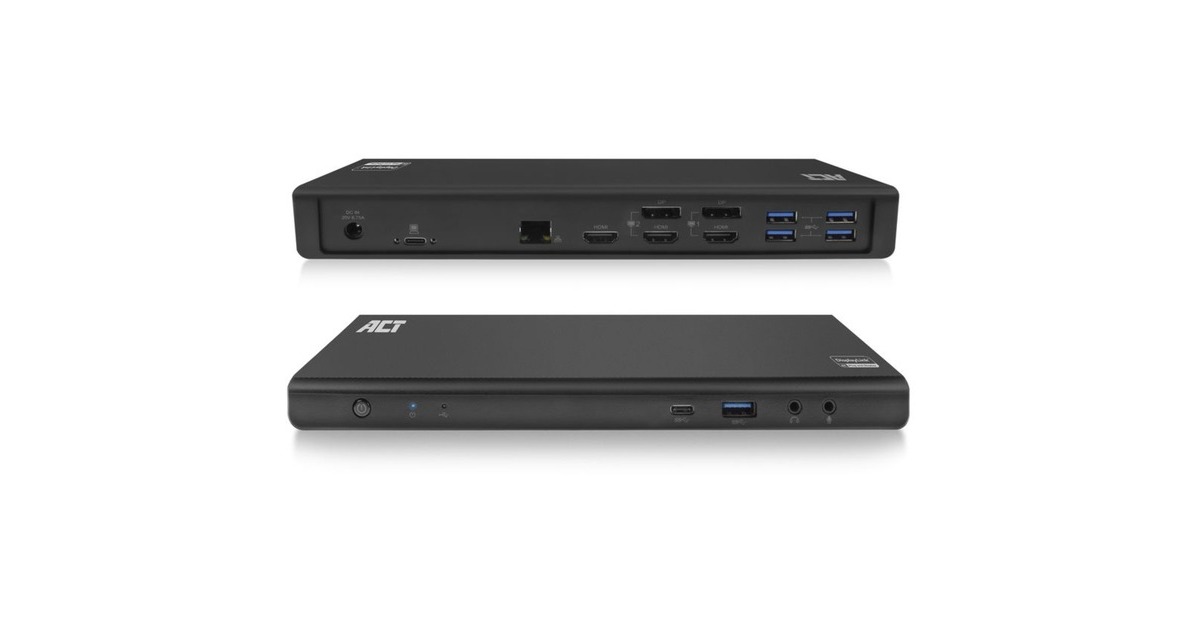 ACT ConnectivityUSB-C Triple 4K Docking Station  (DisplayPort, HDMI, RJ45, USB)