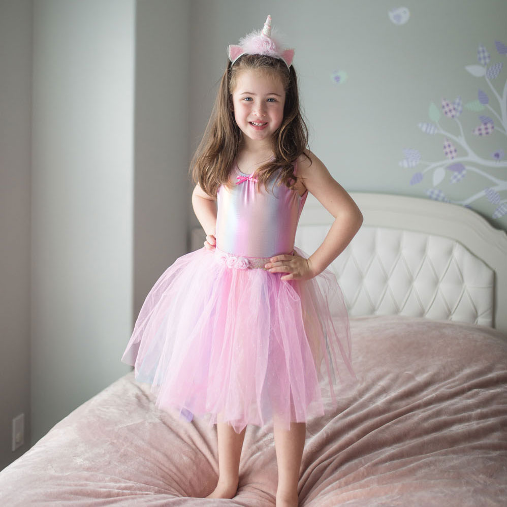 Bodysuit Regenboog Roze, 5-6 jaar