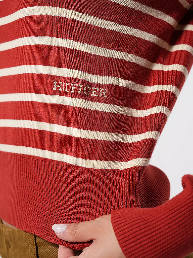 TOMMY HILFIGER Pullover rot