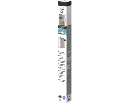 Insectenhor Home Protect telescopisch lamellengordijn zonder boren antraciet 100x220 cm