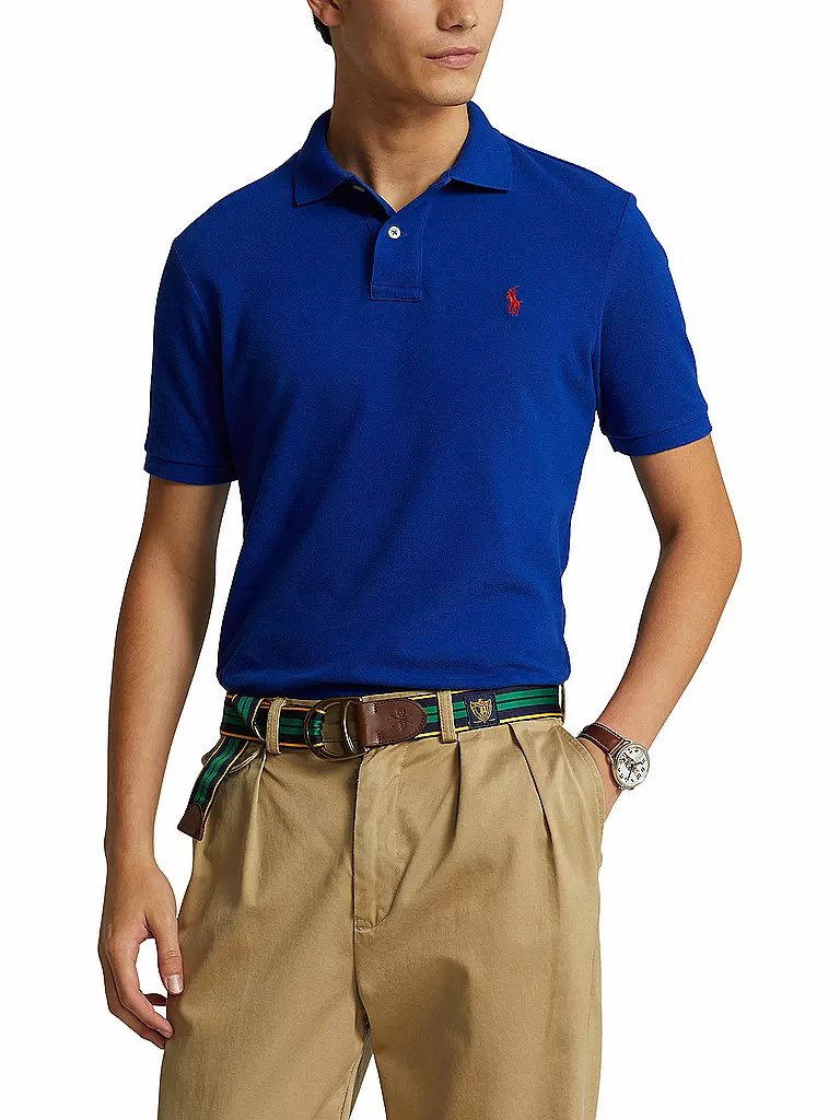 POLO RALPH LAUREN Poloshirt Custom Slim Fit blau