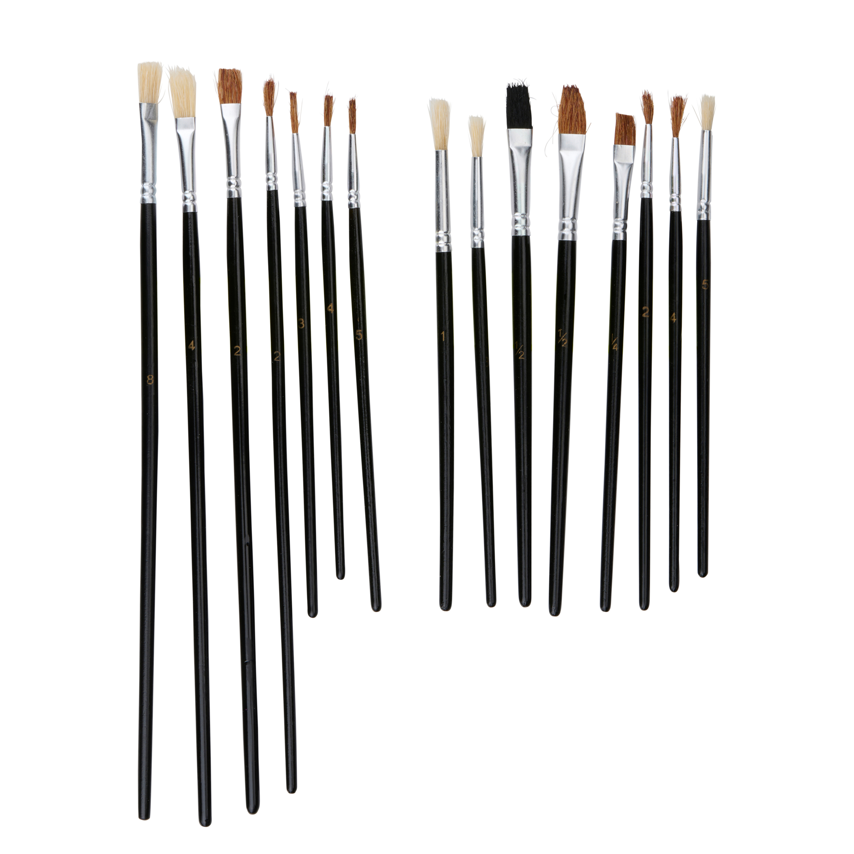 Pinsel Set mit Palette Set 16-teilig