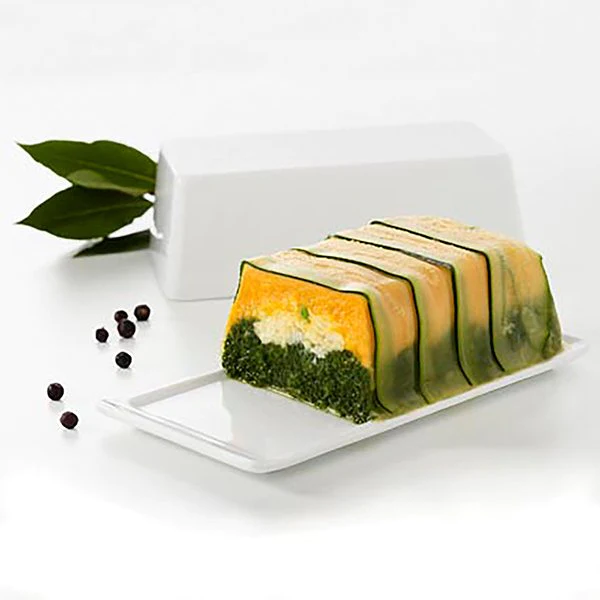 Terrine rectangulaire avec couvercle/plateau 