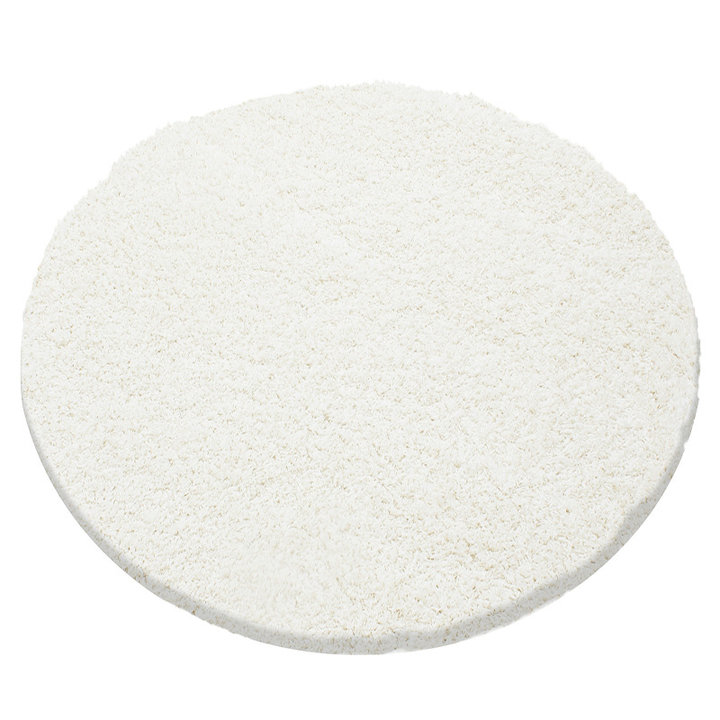 Rond hoogpolig vloerkleed - Sade Creme | Tijdloos