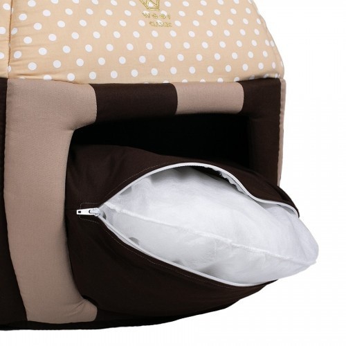 Cama para cachorro Cupcake Woof, marrom