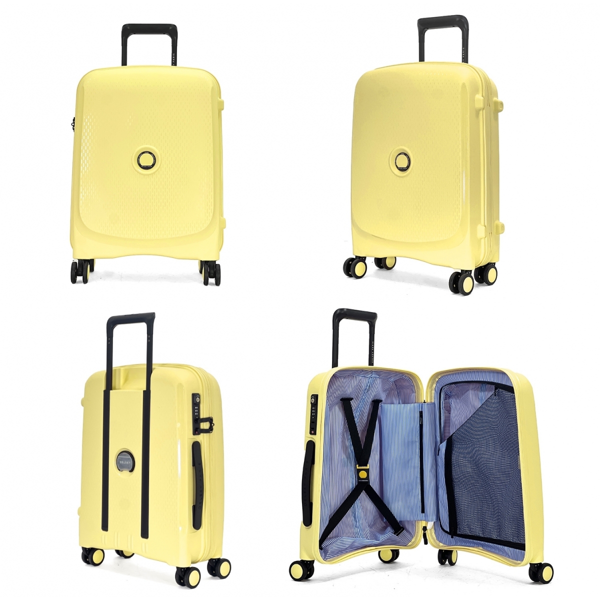 Delsey Lot 2 valises rigides Delsey Beaumont cabine 55cm et soute extensible 71cm TSA