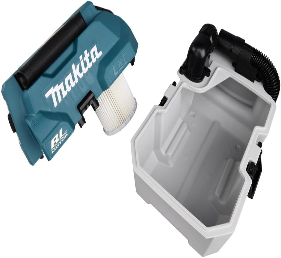 Makita, HEPA-Filter, DVC750LZ, Staubsauger DVC 750 LZ 18 Volt ohne Akku und Ladegerät, Grün/Schwarz, 4.5 liters