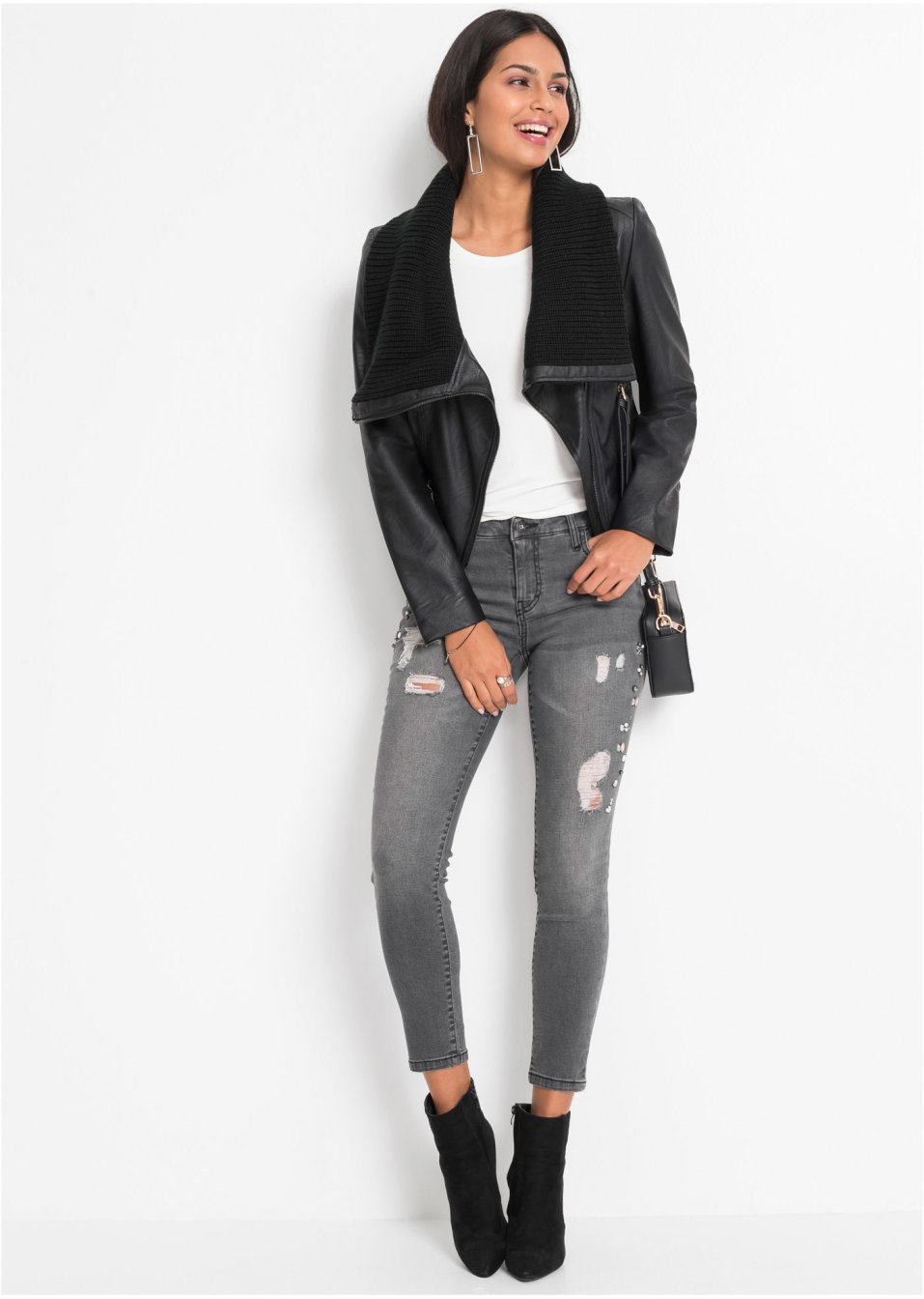 Veste avec grand col châle
