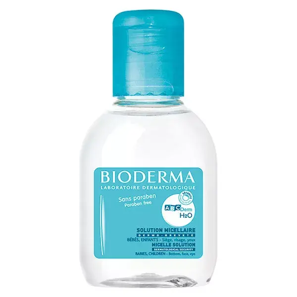 Água Micelar de Limpeza Bioderma ABCDerm H2O para Bebês e Crianças, Sem Enxágue, 100ml