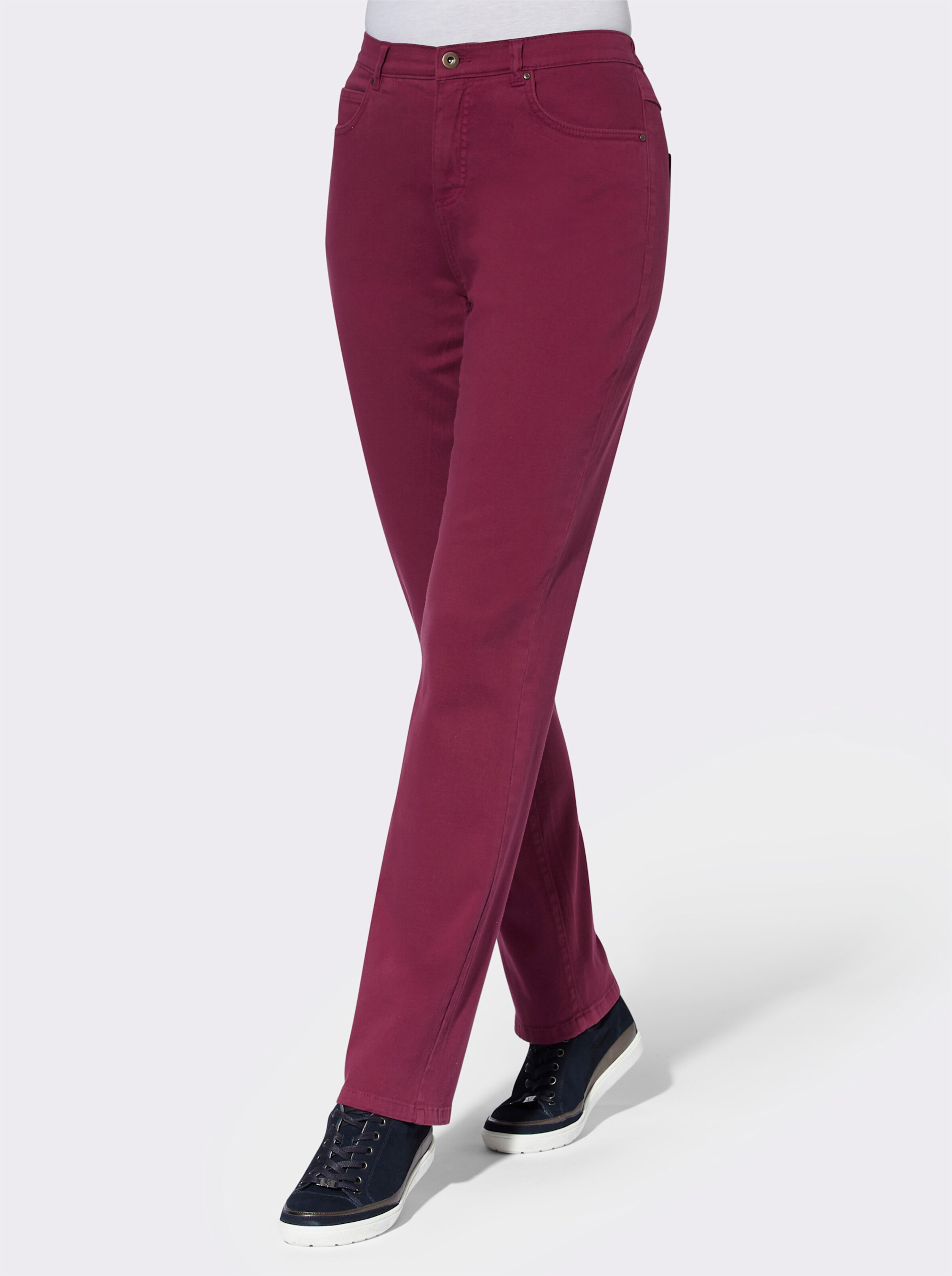 5-Pocket-Hose mit seitlichem Dehnbund