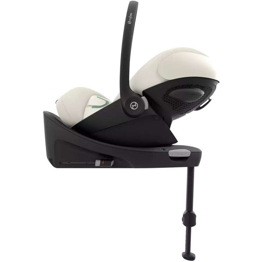 cybex GOLD Babyschale Cloud G i-Size Plus Seashell Beige Plus mit Basisstation Base G