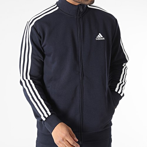 Ensemble De Survetement A Bandes 3 Stripes IC6765 Bleu Marine
