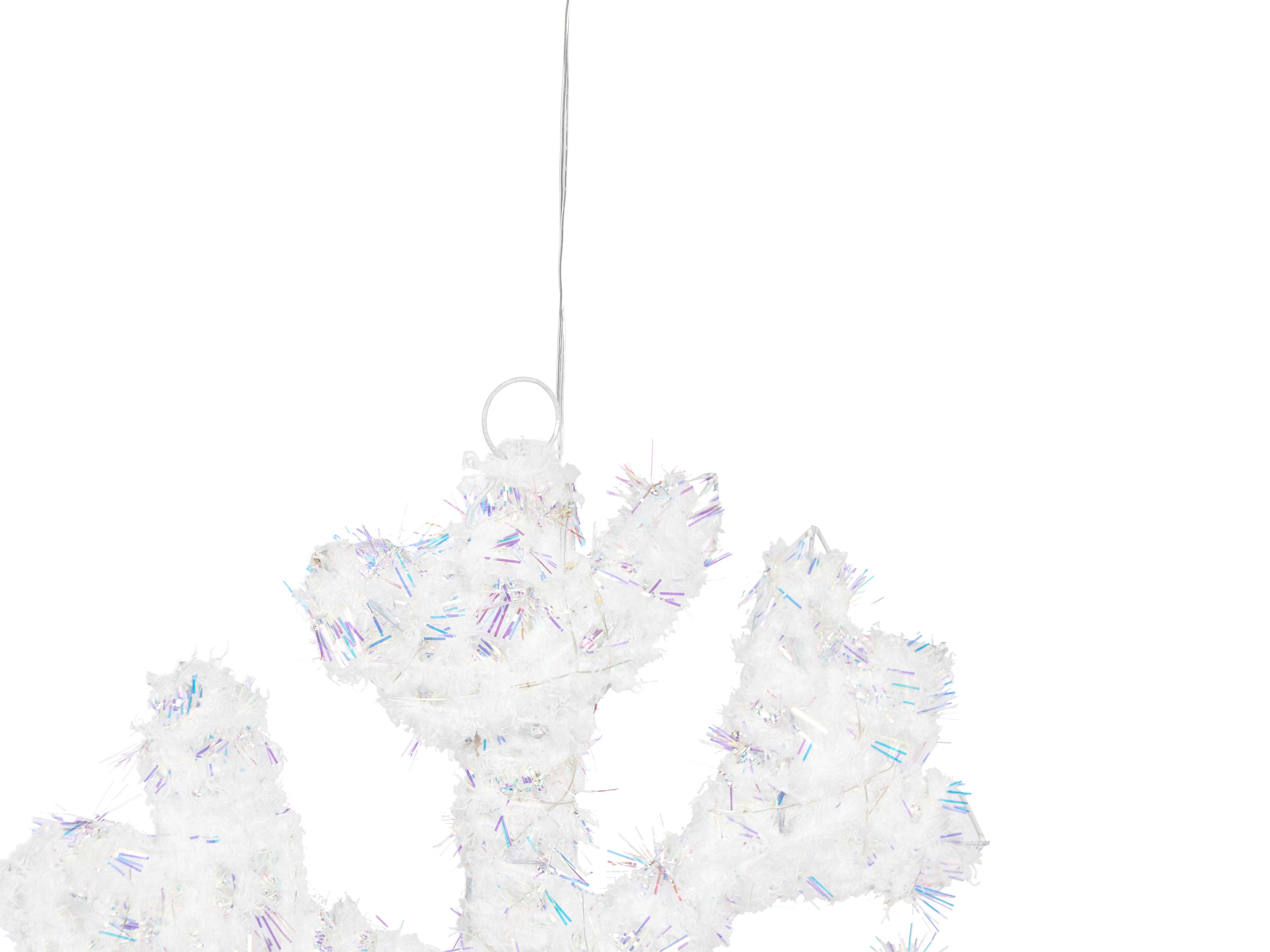 Set van 2 kerstdecoraties LED GURRE Sneeuwvlok 40/50 cm Wit