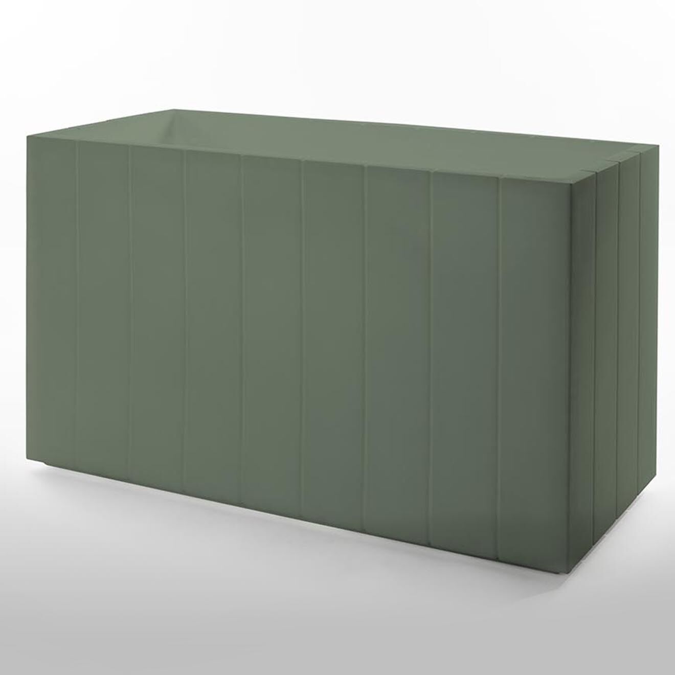 Serralunga Jardinière Design par Raffaella Mangiarotti verte - 100x60x45 cm