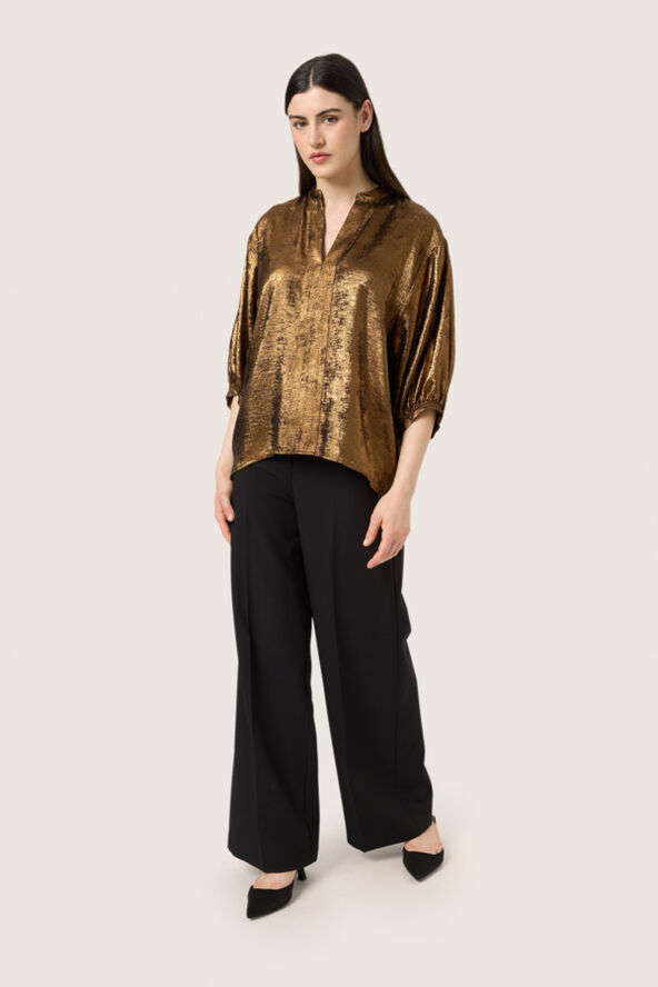 Soaked in Luxury SLElvie Amily Blouse 3/4 Copper