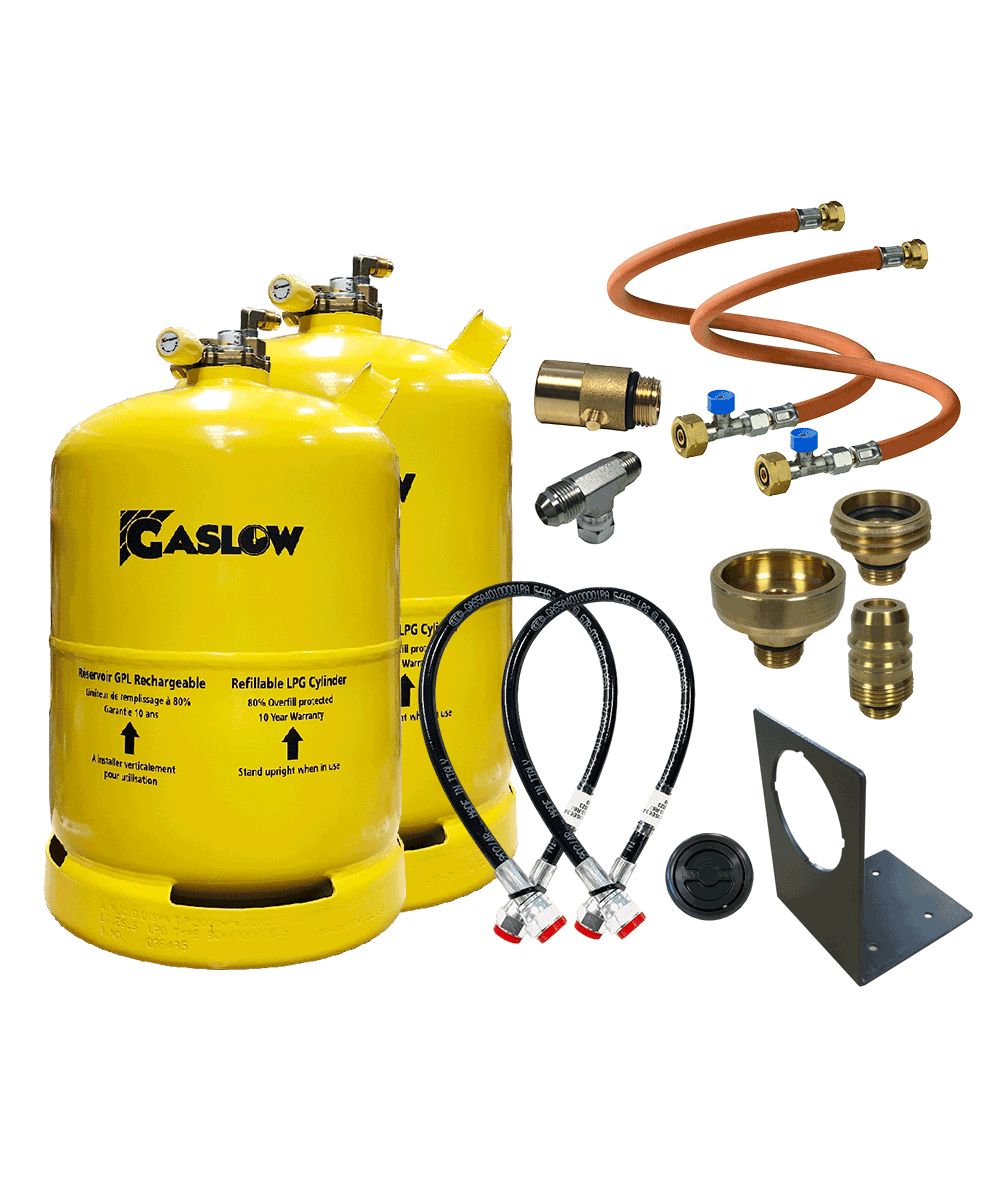 Gaslow 11Kg Doppel-Set inkl. Halterung