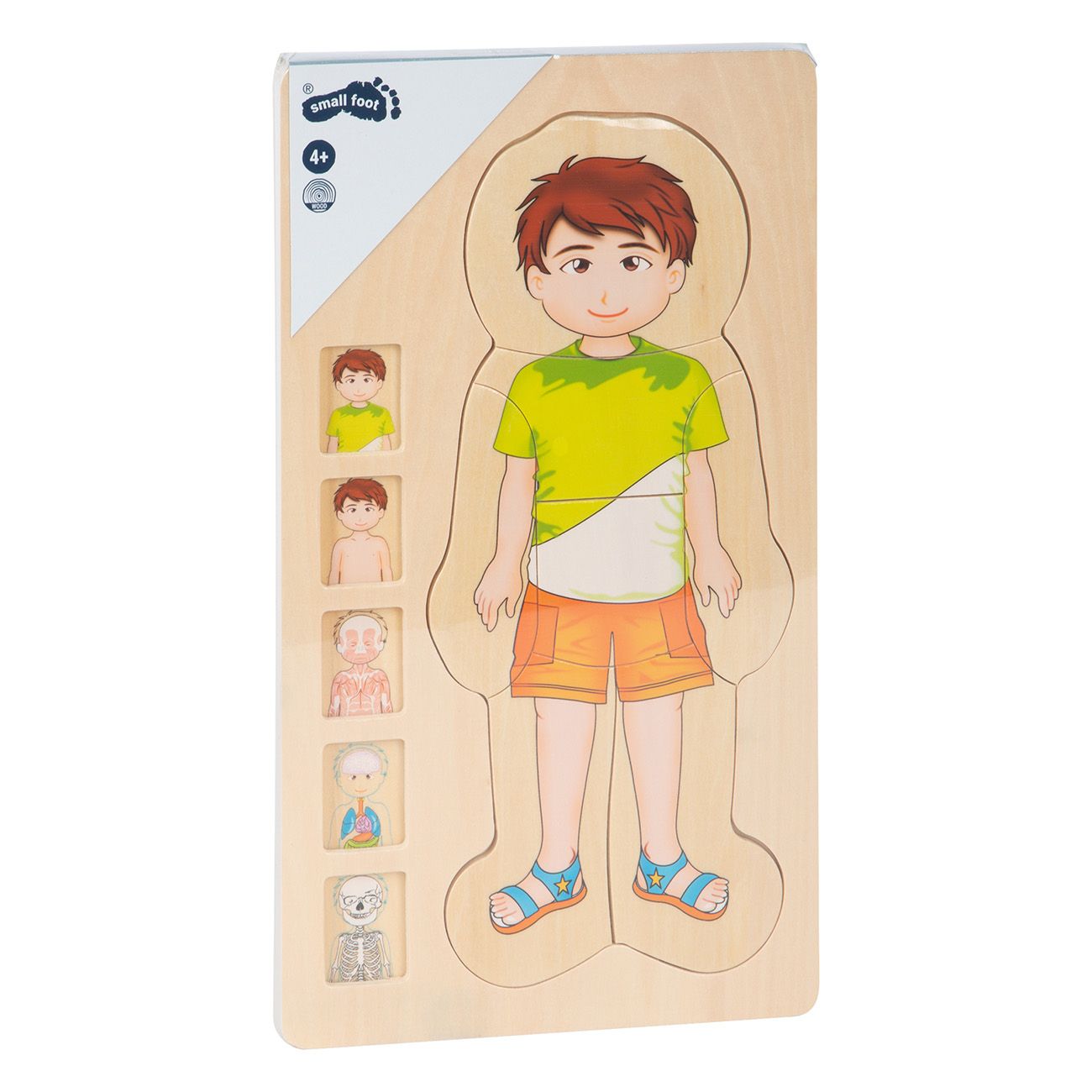 Smallfoot Holzpuzzle Anatomie Junge 5842 Puzzle