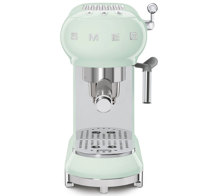 Machine expresso SMEG Vert d'eau ECF01PGEU Années 50
