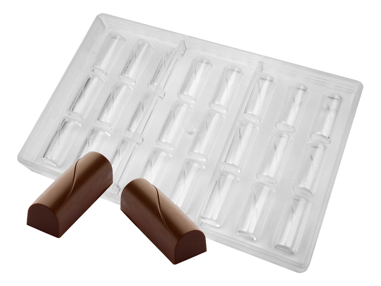 Moule chocolat - 24 lingots virgule