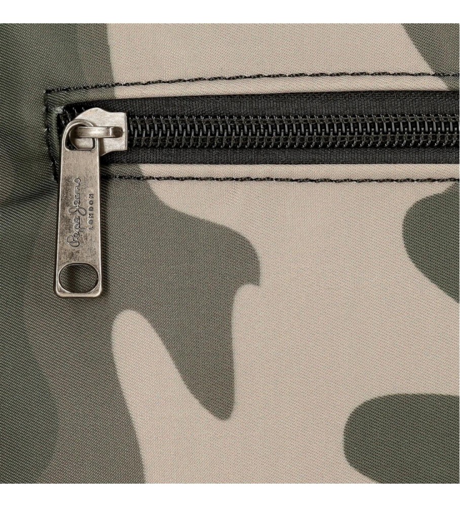 Bolsa de ombro para celular camuflada Pepe Jeans - 10,5 x 16,5 x 1 cm -