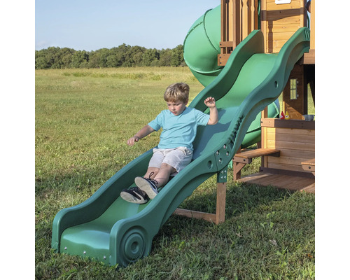 Backyard DISCOVERY Cedar Cove speeltoren, 470 x 560 cm, bruin hout, bestaande uit een schommelset
