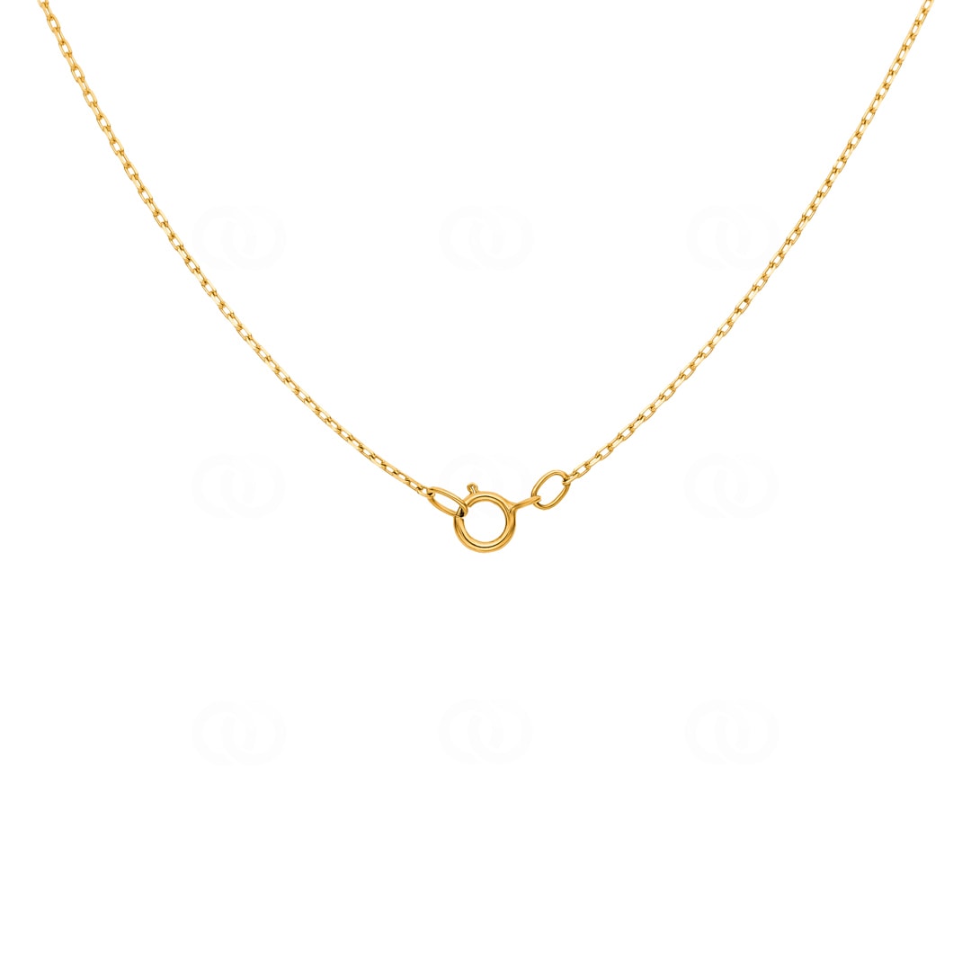 Collier mit Anhänger 750/18 K Gelbgold mit Zirkonia