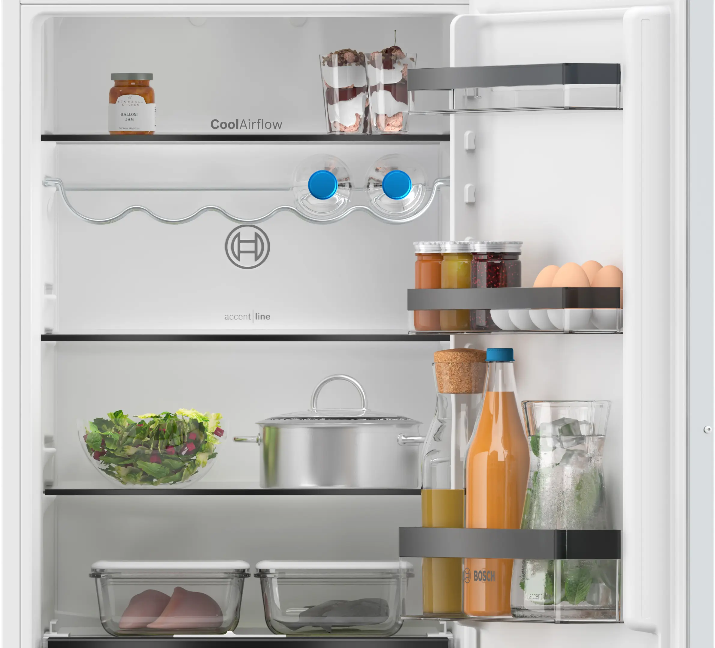 Serie 4 Inbouw koel-vriescombinatie 177.2 x 54.1 cm Vlakscharnier