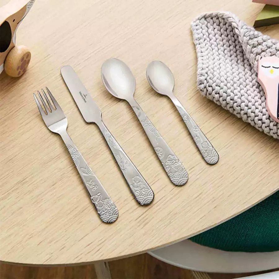 Villeroy & Boch Kinderbesteck Hungry as a Bear 4er Set silber