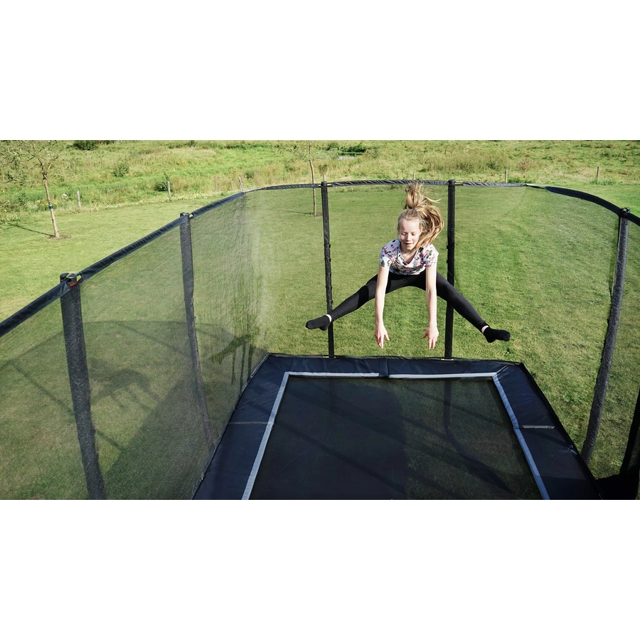 EXIT PeakPro Trampolin 275x458cm - schwarz