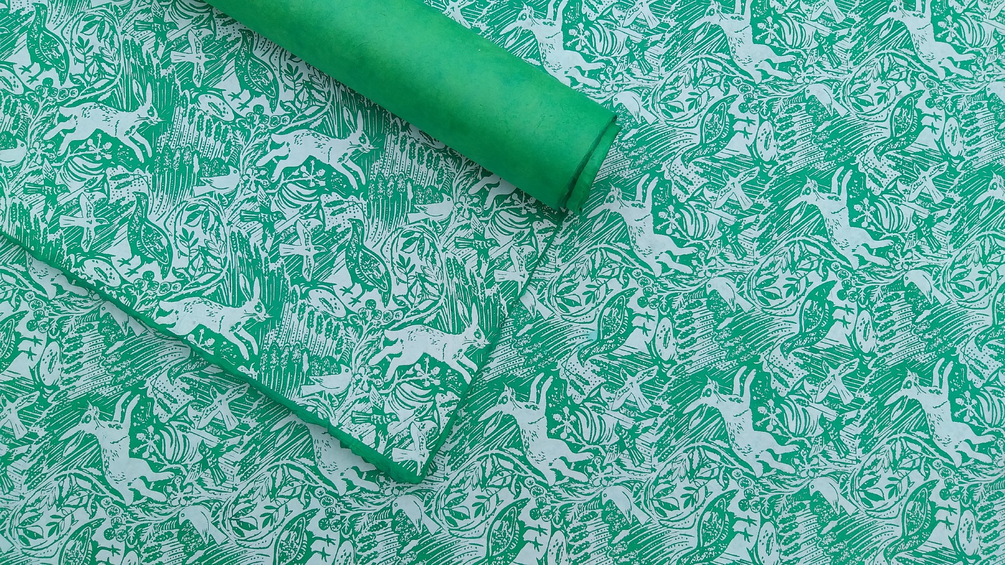 Geschenkpapier 'Hasen', türkis, mint, L 76 cm, B 51 cm günstig bestellen