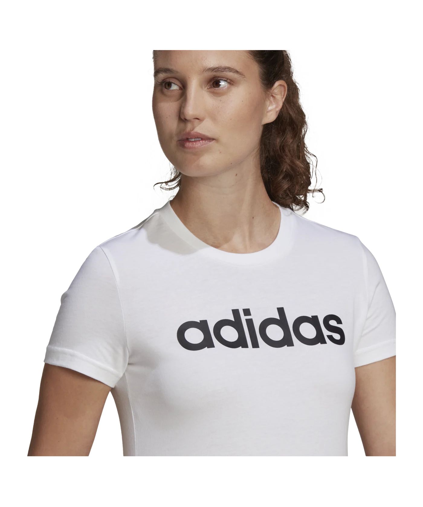 adidas Essentials T-Shirt Damen Weiss Schwarz