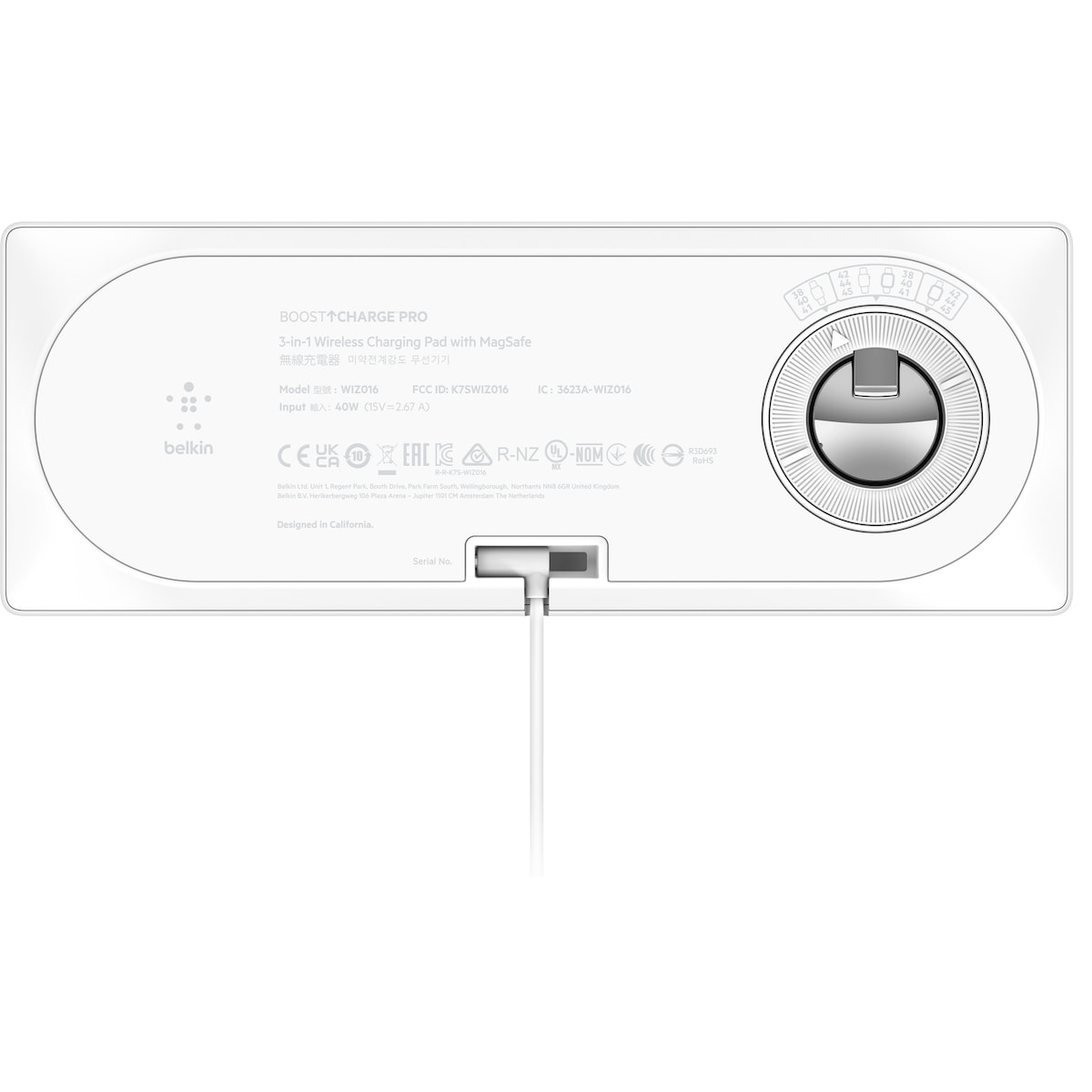 Belkin BoostCharge Pro 3-i-1 trådløs MagSafe-lader