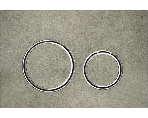GEBERIT Sigma 21 bedieningsplaat, betonmat / drukknop, betonmat / chromen sierringen 115.884.JV.1