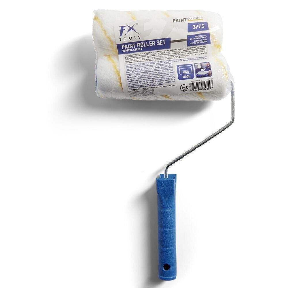 Support rouleau de peinture avec 2 recharges 180mm