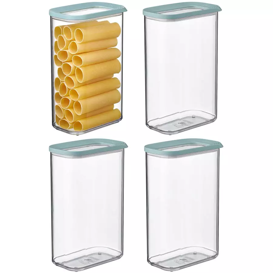 Mepal Vorratsdosen Modula 2000 ml 4er Set türkis