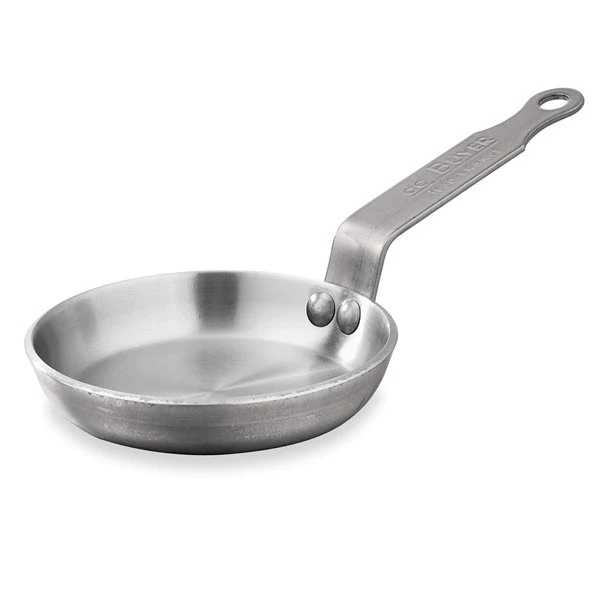 Poêle à blinis tôle de fer blanc Minéral B Elément 12 cm De Buyer