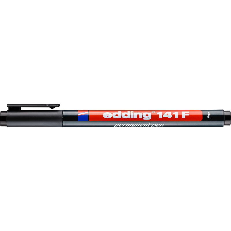 Edding Folienschreiber 141 permanent F, schwarz