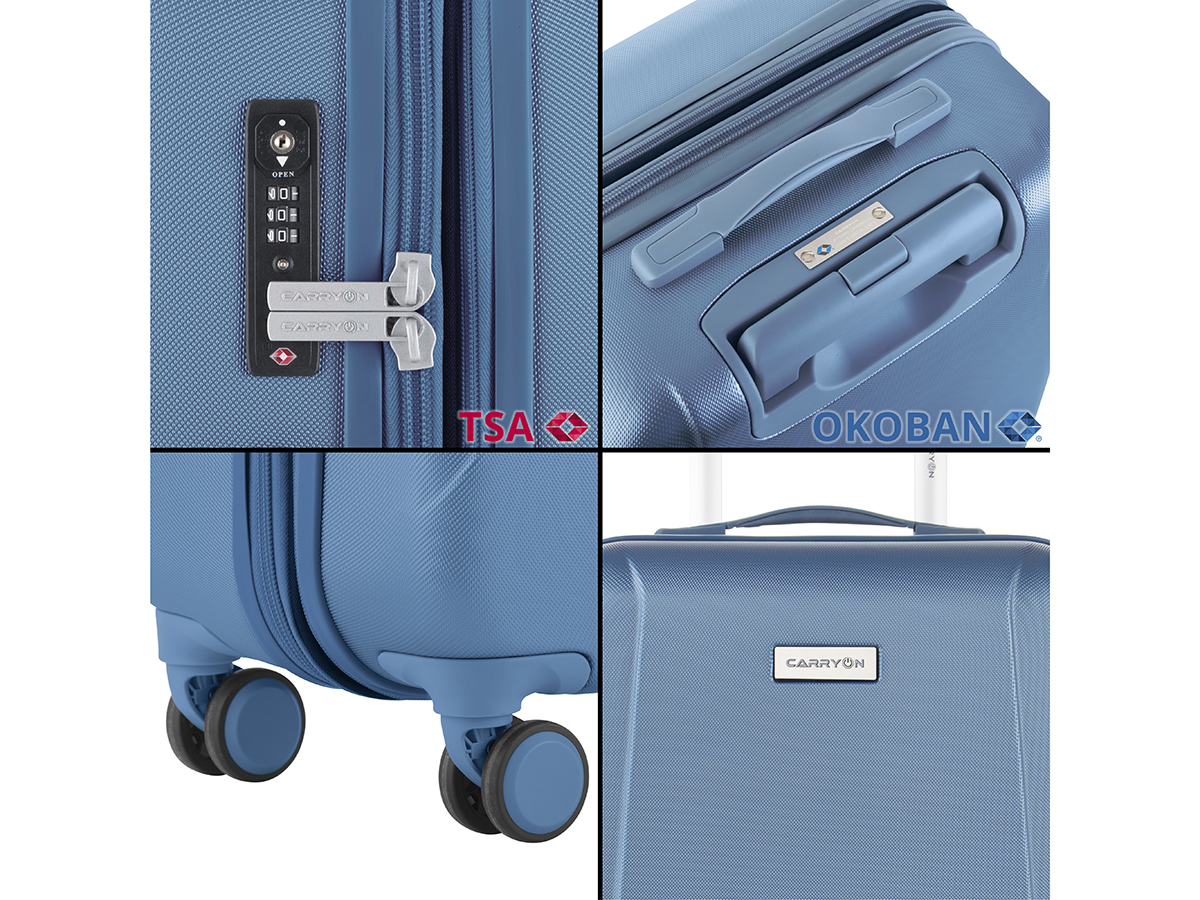 CarryOn Skyhopper 3-delige TSA kofferset - Blue