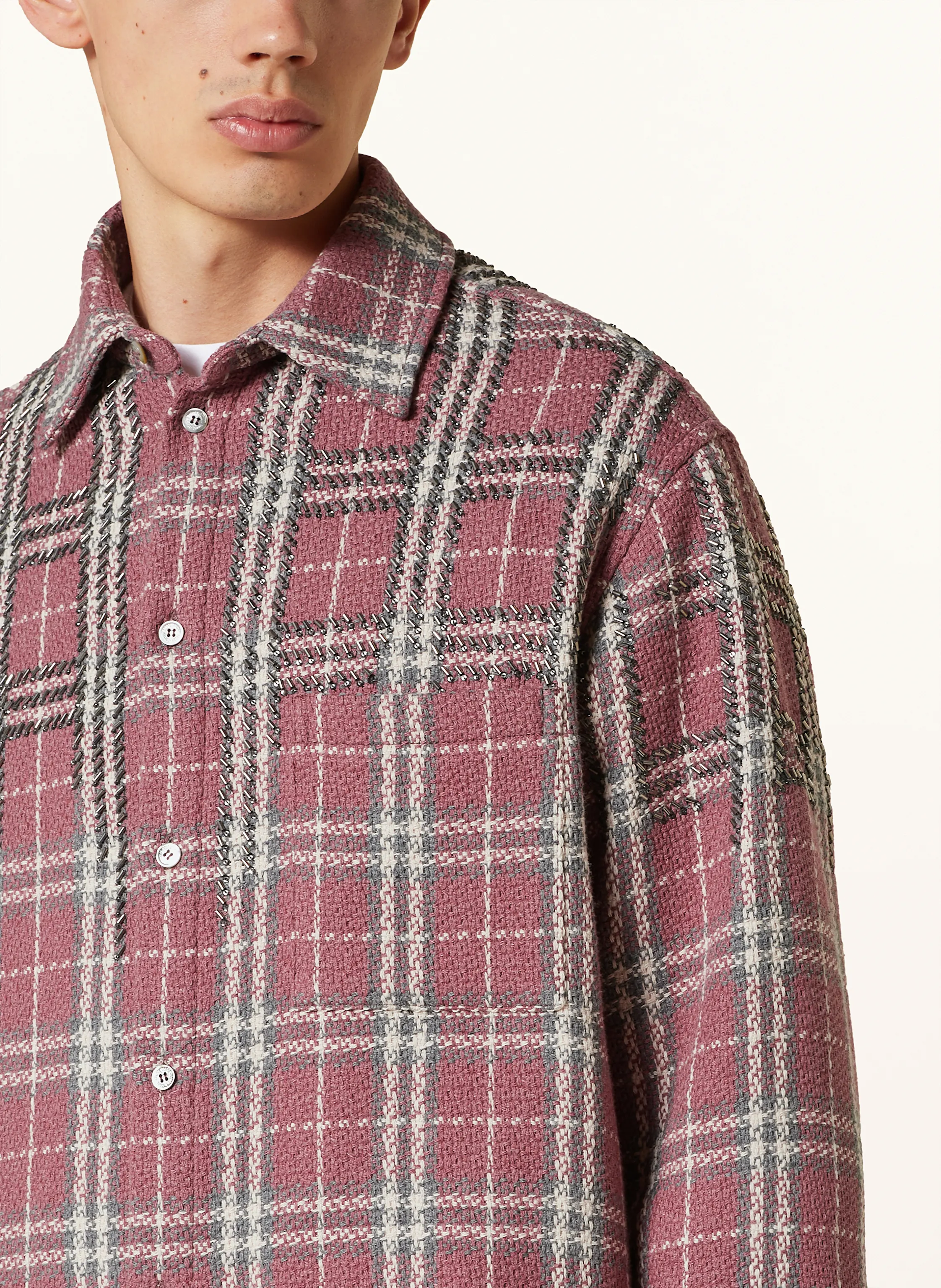 GOLDEN GOOSE Overshirt JOURNEY mit Zierperlen