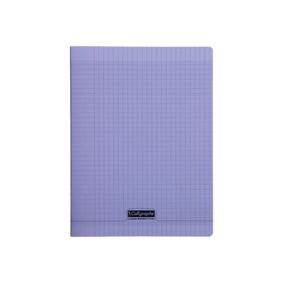 Calligraphe 8000 - Cahier polypro 24 x 32 cm - 96 pages - grands carreaux (Seyes) - violet
