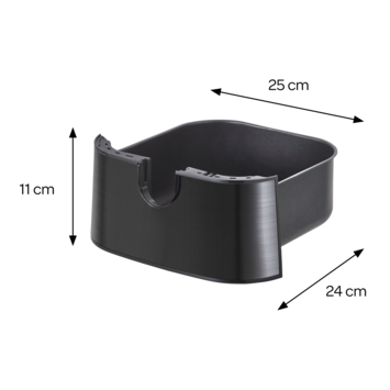 Inventum GF350HLDB - Airfryer - Hetelucht friteuse - 3,5 liter - 1500 watt - Zwart