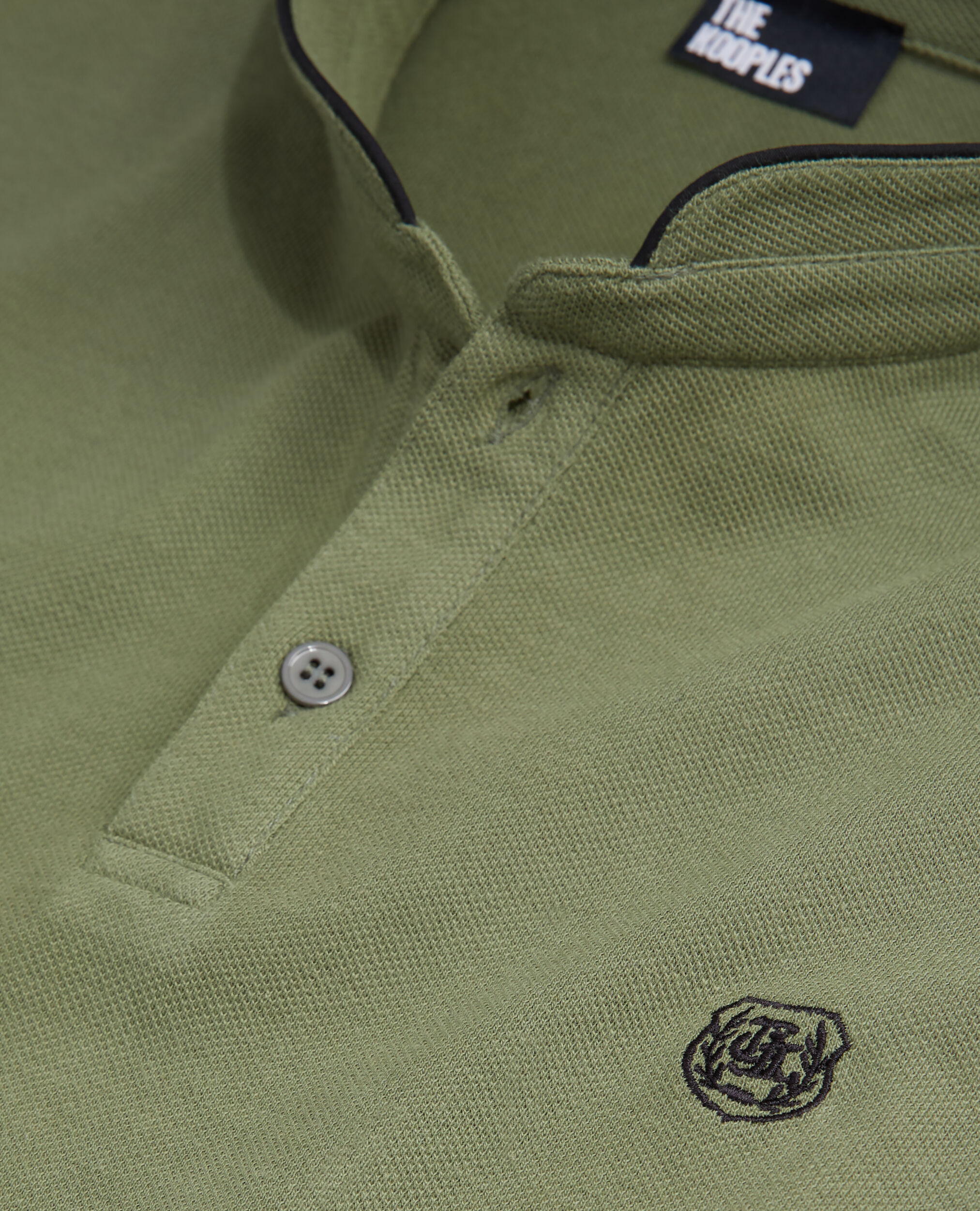 Polo col officier vert