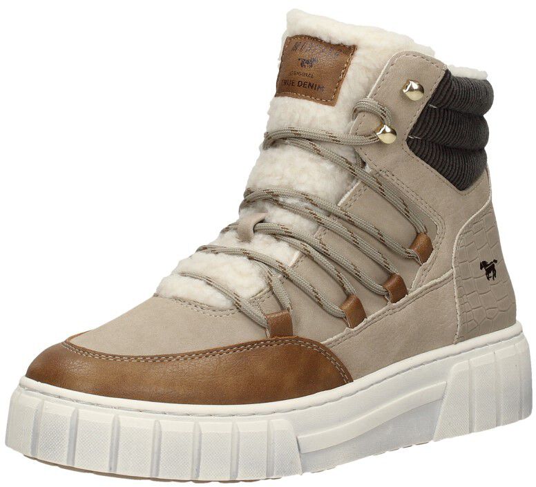 Mustang Veterschoenen Hoog taupe