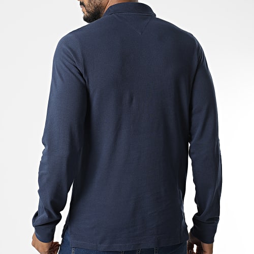 Polo Manches Longues Solid 5077 Bleu Marine