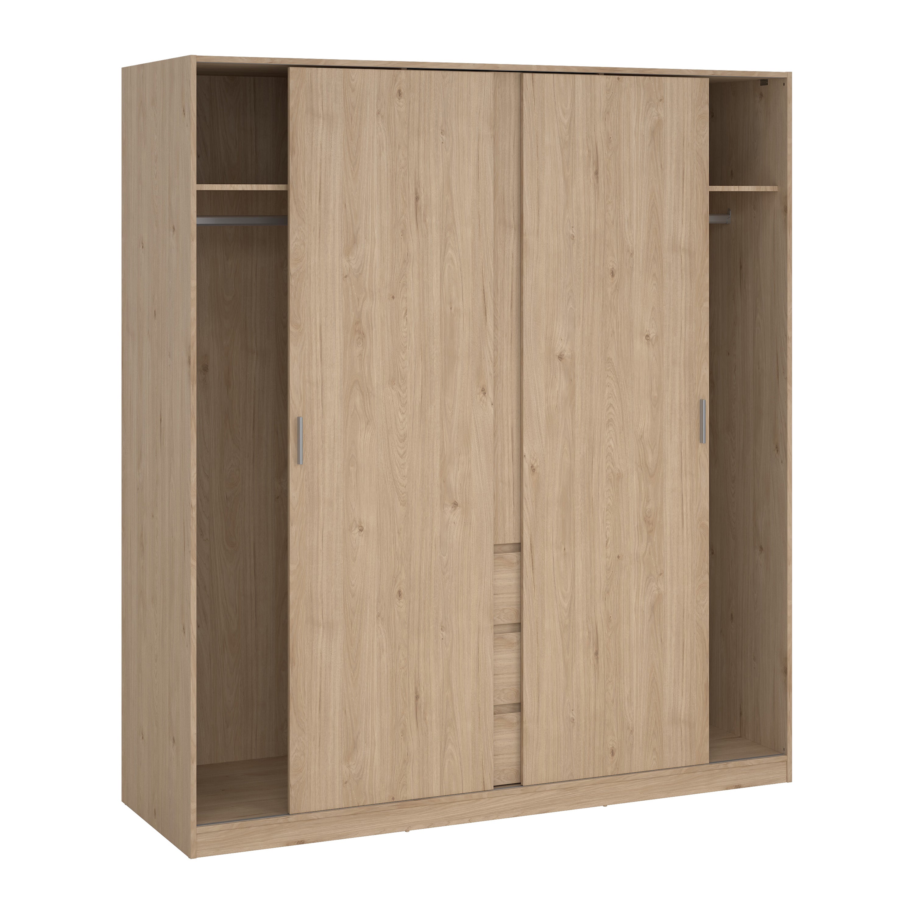 by fonQ basic Slide Kledingkast - B 177 cm - Eiken