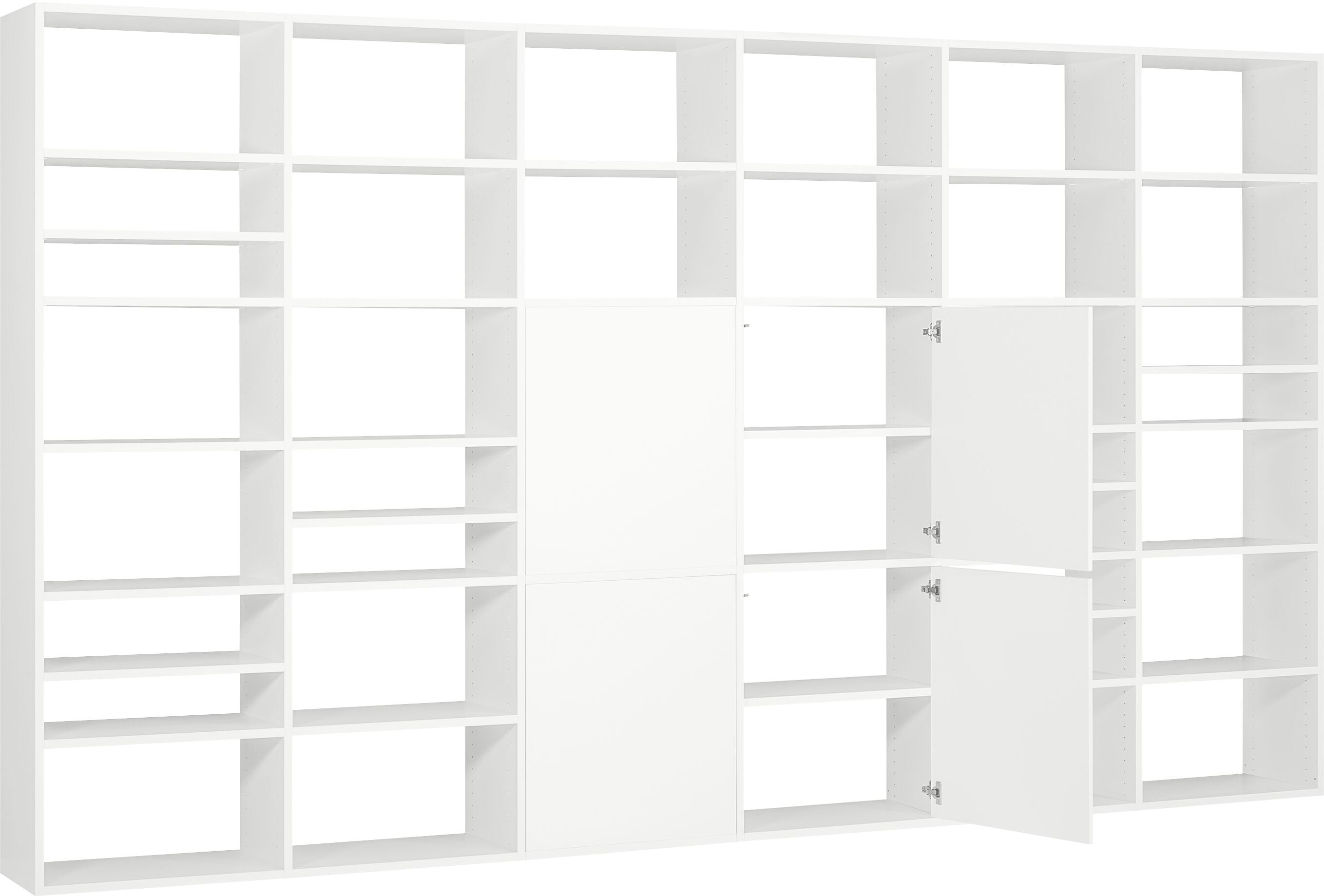 TARA Regal - Weiss / B: 360.0 cm x T: 33.0 cm x H: 222.0 cm