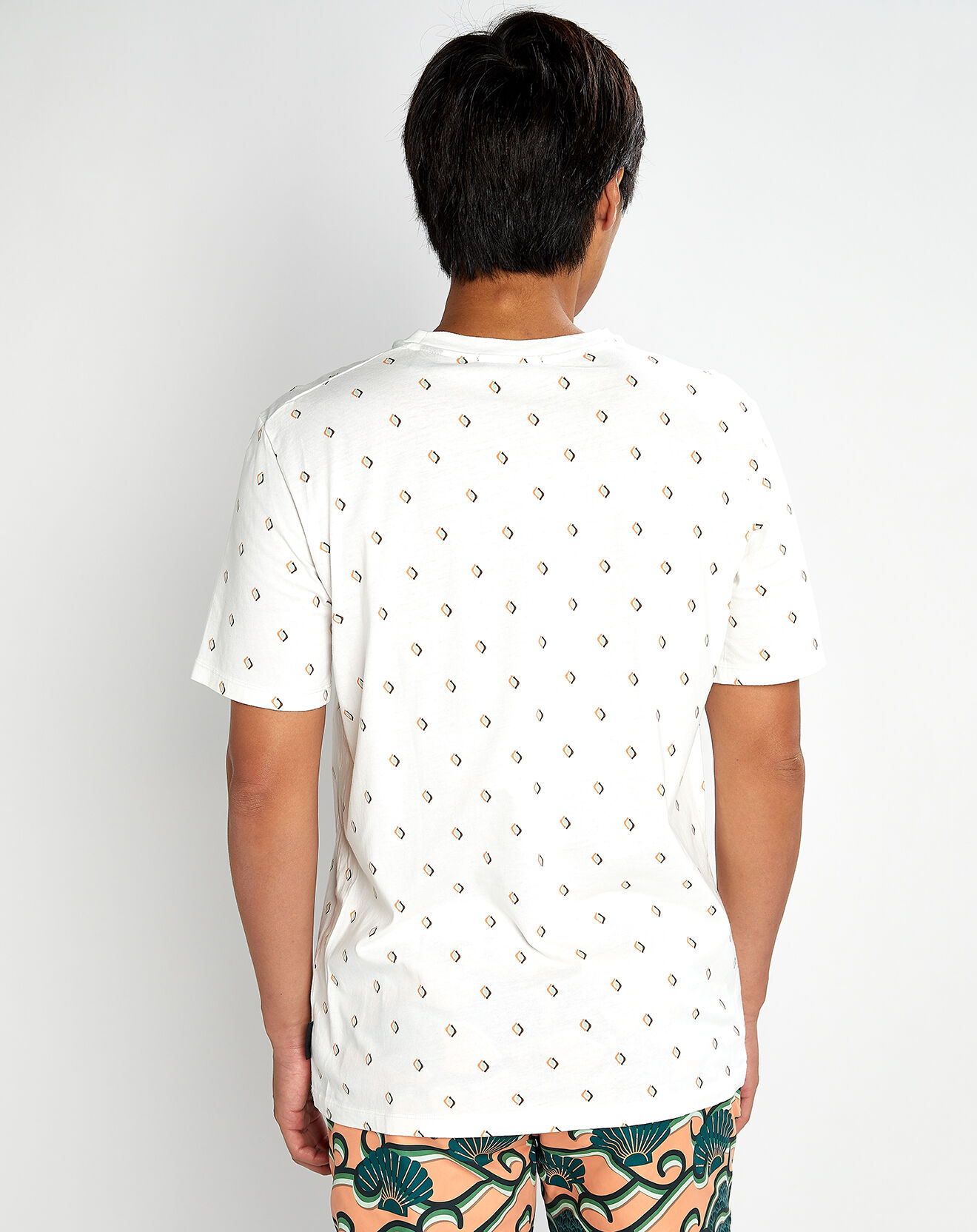 Scotch & Soda T-Shirt Microprint blanc