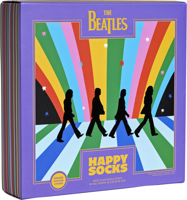 Happy Socks Beatles 3-Pack Socks Gift Set Turquoise